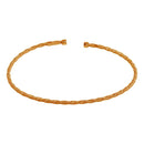 Silver 925 Rose Gold Plated Twisted Thin Rope Bangles - ARB00034RGP | Silver Palace Inc.