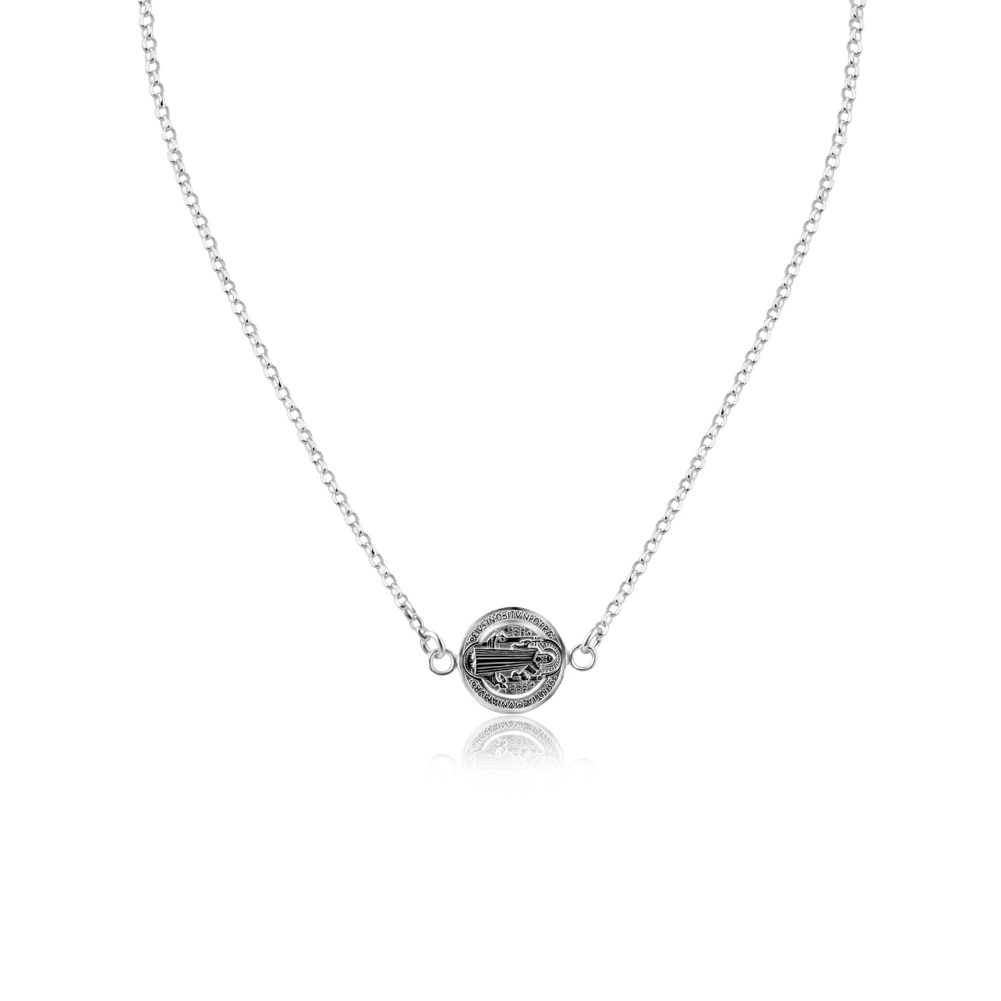 Silver 925 Non Plated San Benito Necklace - ARN00061 | Silver Palace Inc.