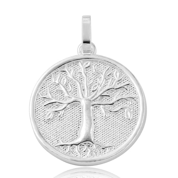Silver 925 Rhodium Plated Family Tree of Life Pendant - ARP00010 | Silver Palace Inc.