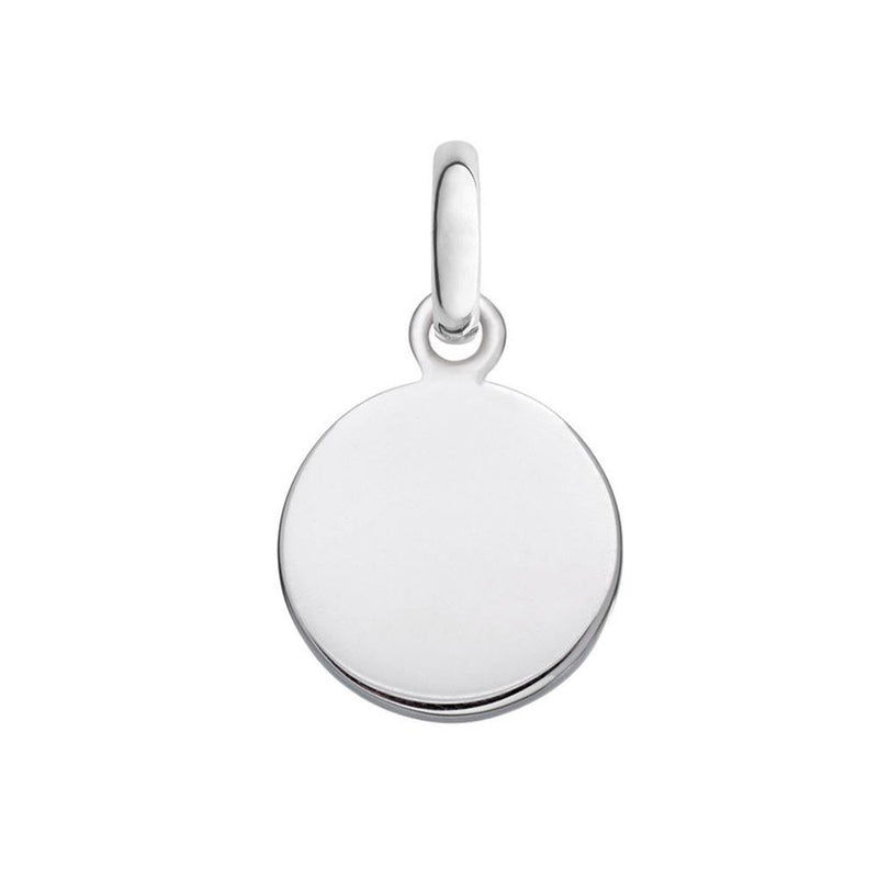 Silver 925 High Polished Engravable Disc Charm 18mm - ARP00025 | Silver Palace Inc.