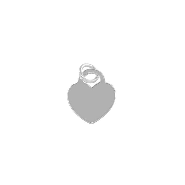 Silver 925 High Polished Engravable Heart Pendant - CARP00043 | Silver Palace Inc.
