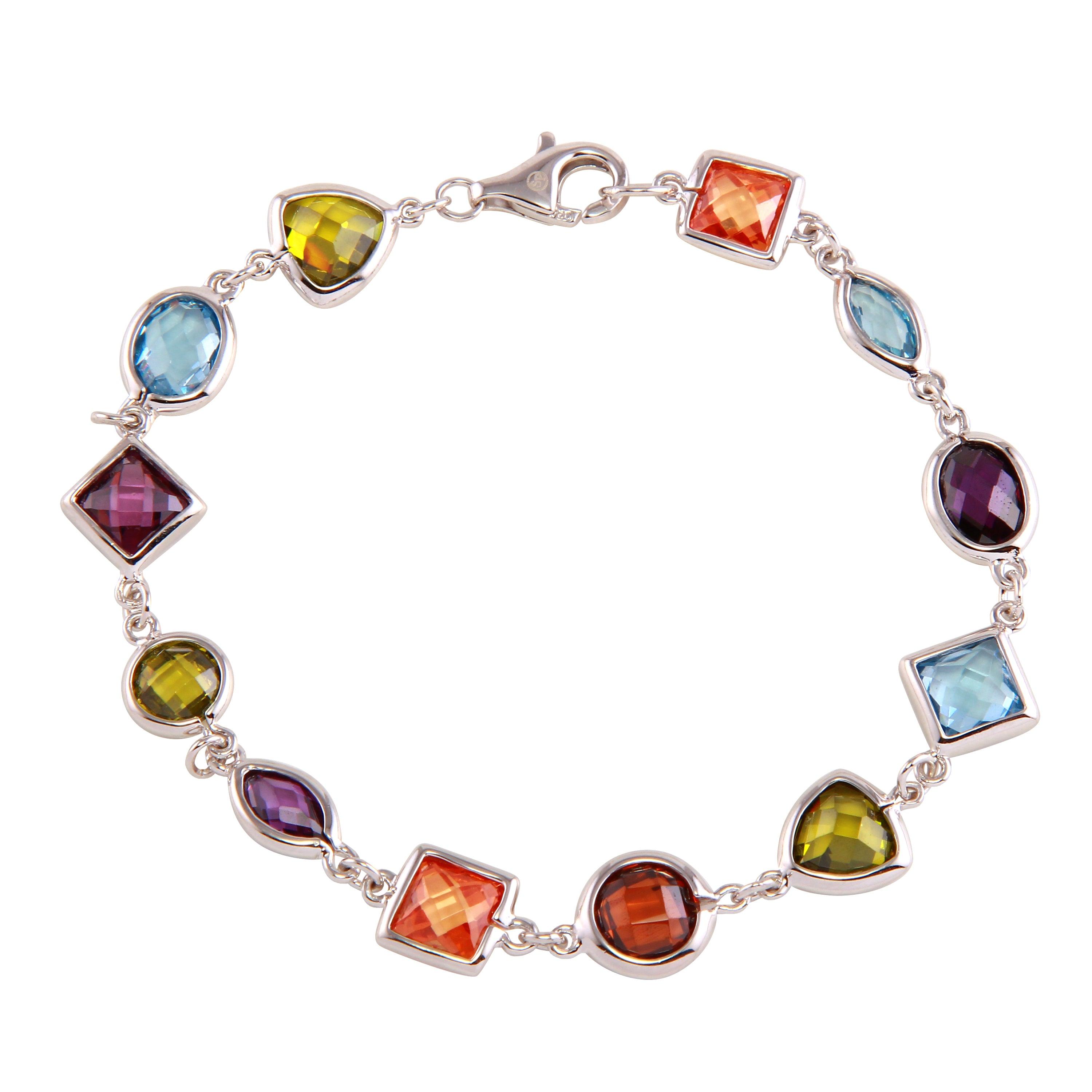 Silver and Gold Multi Charm Bracelet - color options main image 1
