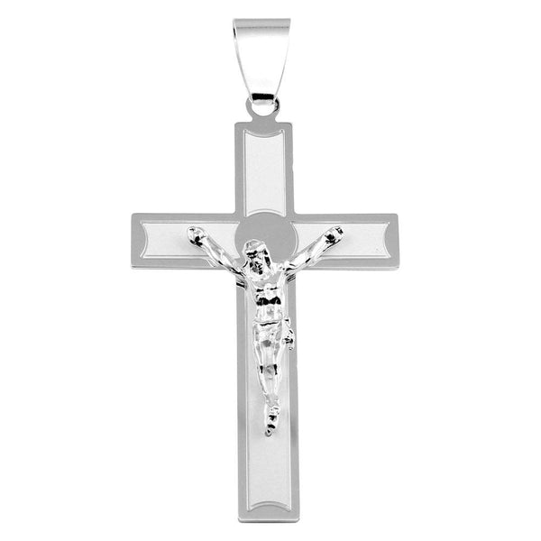 Silver 925 Latin Cross Pendant - BSP00025 | Silver Palace Inc.