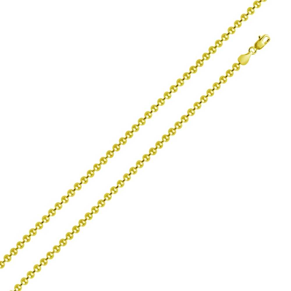 Gold Plated Bead 150 Chain 1.5mm - CH112 GP | Silver Palace Inc. #plating_gold