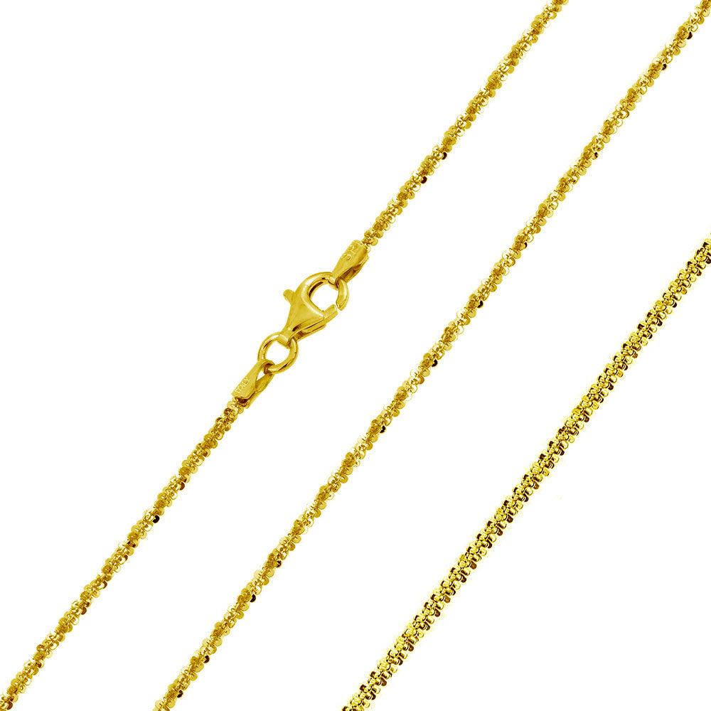 Silver 925 Gold Plated Roc Chain 1.5mm - CH343 GP | Silver Palace Inc. #plating_gold
