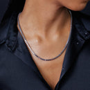 Rhodium Plated 925 Sterling Silver Box 060 Chain 3.1mm - CH407 RH