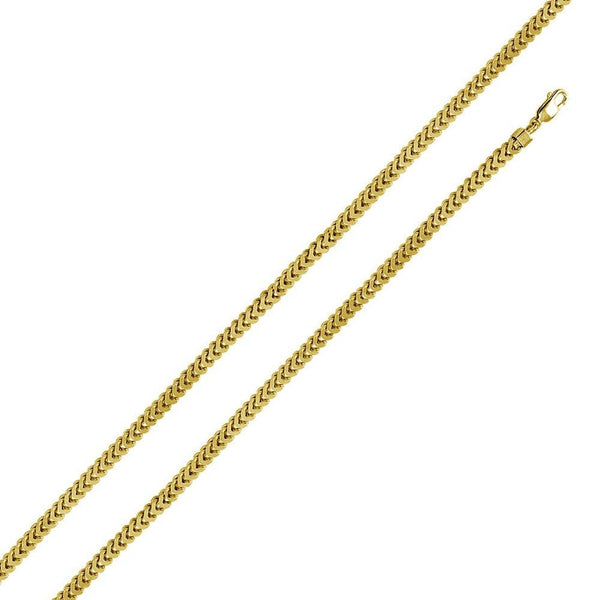 Silver 925 Gold Plated Franco Chain 4.7MM - CHHW105 GP | Silver Palace Inc.