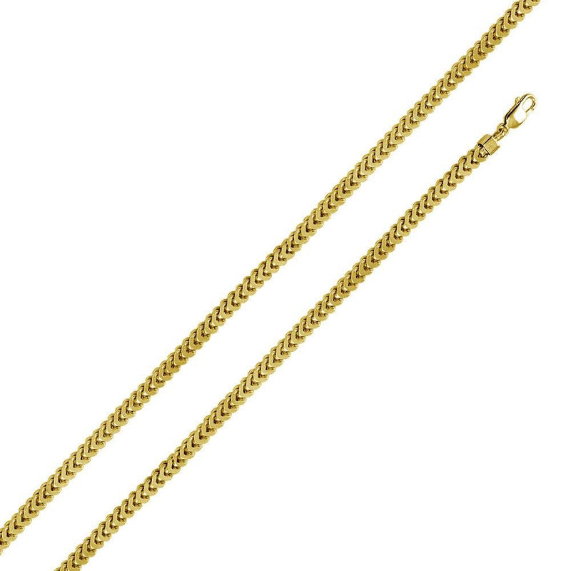 Silver 925 Gold Plated Franco Chain 4.7MM - CHHW106 GP | Silver Palace Inc.