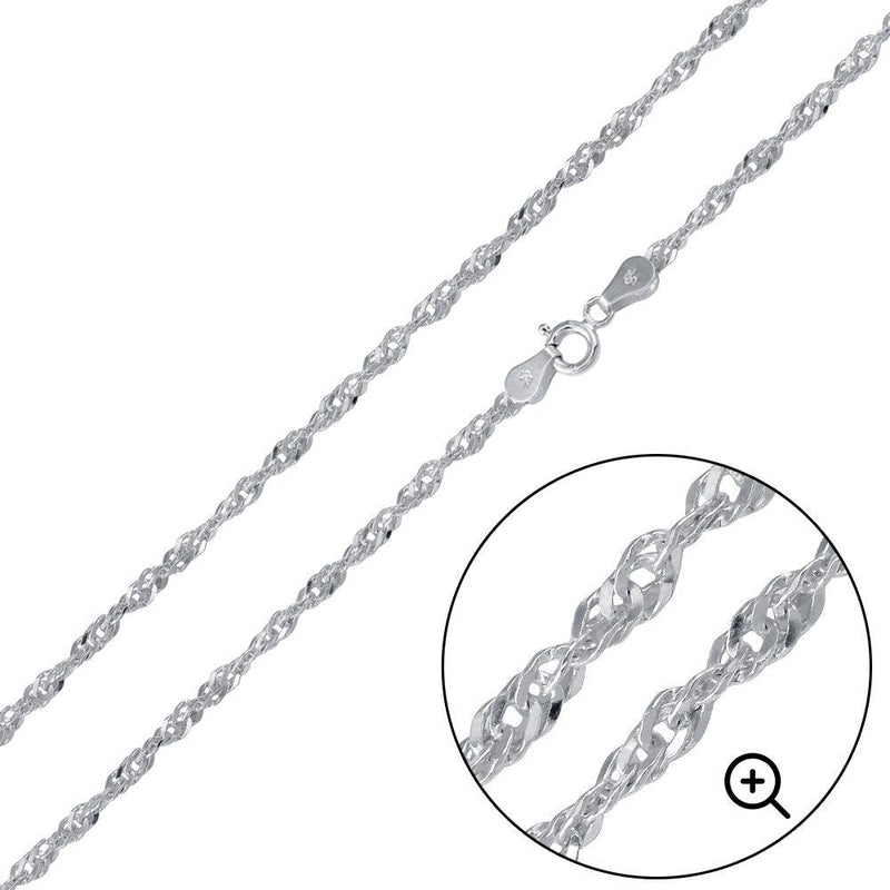 Singapore 025 Chain 1.5mm - CH516 | Silver Palace Inc.