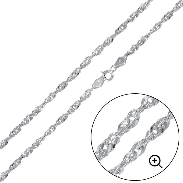 Singapore 035 Chain 2mm - CH517 | Silver Palace Inc.