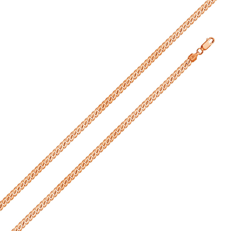Rose Gold Plated Miami Cuban 150 Chain 4.8mm - CH591 RGP | Silver Palace Inc.