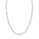 Curb 080 Cadena lisa de 1 lado con corte de diamante y 1 lado de 2,8 mm - CH626