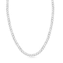 Curb 150 Cadena o pulsera lisa de 1 lado con corte de diamante y 1 lado de 5,2 mm - CH629