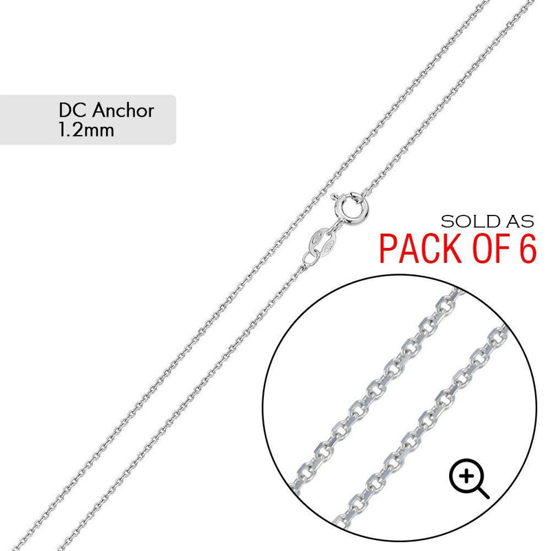 Diamond Cut Anchor 030 Chain 1.2mm (Pk of 6) - CH712
