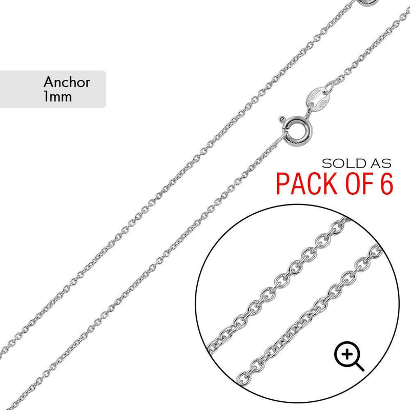 Anchor 025 Chain 1mm (Pk of 6) - CH717