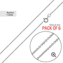Anchor 030 Chain 1.2mm (Pk of 6) - CH718