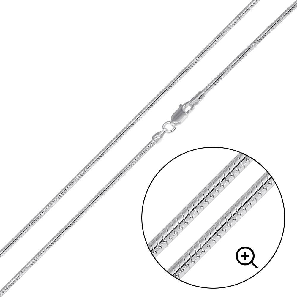 Round Snake 025 Chain 1.2mm - CH729 #plating_basic non-plated
