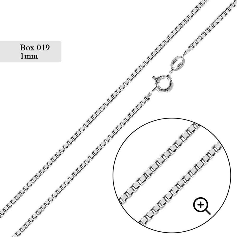 Box 019 Chain 1mm - CH735 (Pk of 6)