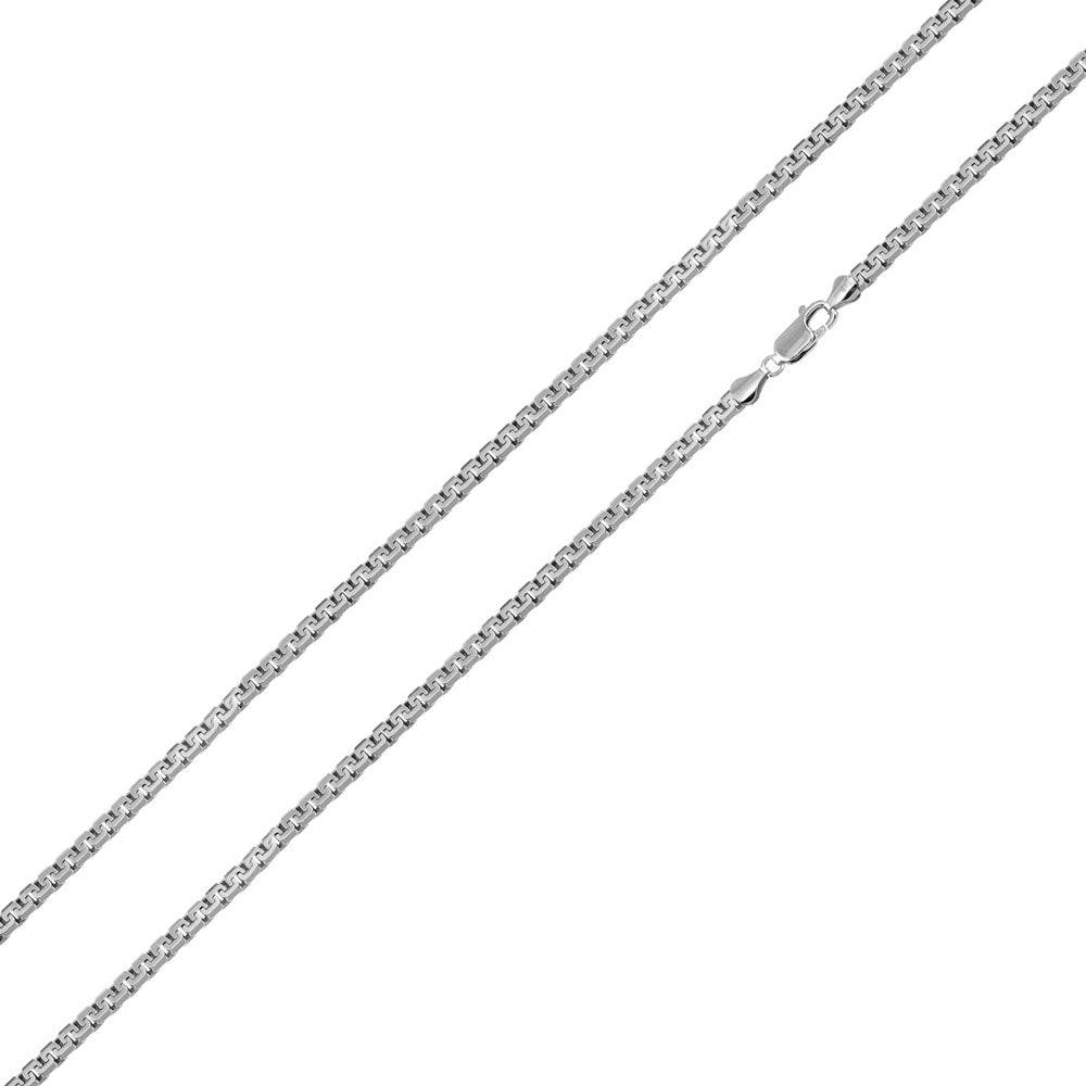 Sterling Silver Greek Box Diamond Cut 125 Chains 2.1mm -CH746 | Silver Palace Inc. #plating_basic non-plated