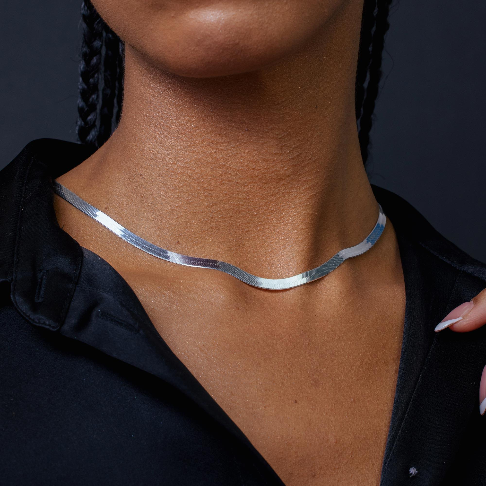 Herring Bone 060 Chains or Bracelet 5.5mm - CH814