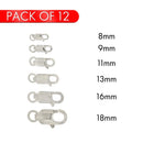 Silver 925 Lobster Clasp - CLASP02 (Pk of 12) | Silver Palace Inc.