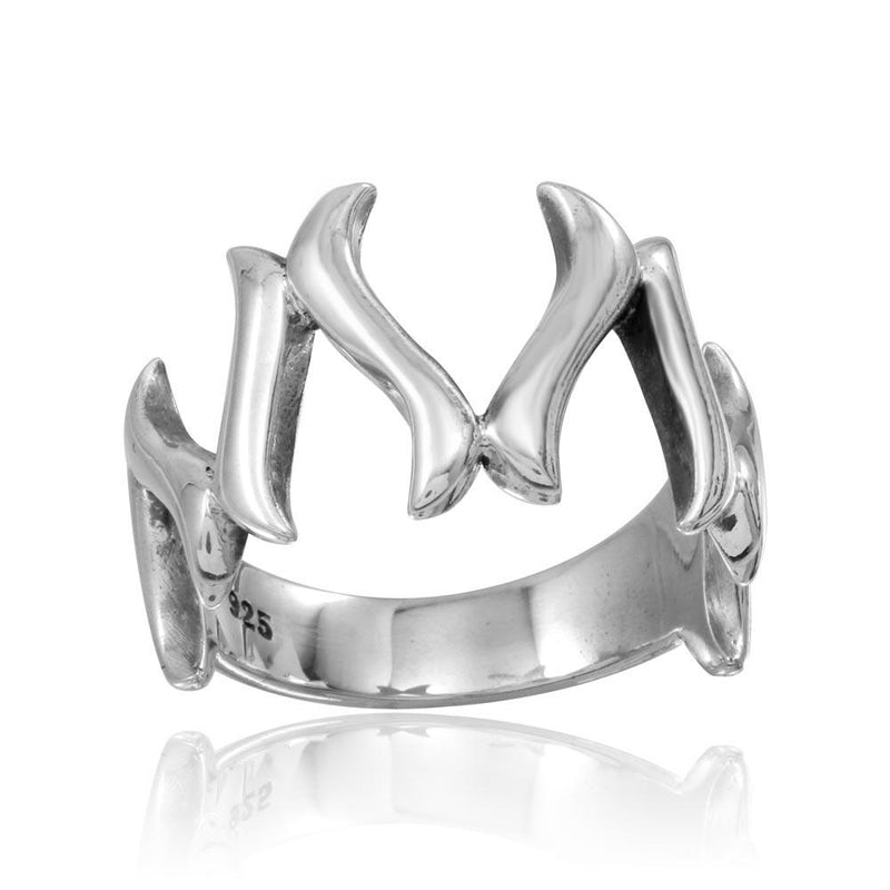 Silver 925 High Polished Wishbone Ring - CR00761 | Silver Palace Inc.