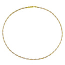 Silver 925 Multi Plated Twisted Chain - CH025 MUL | Silver Palace Inc.