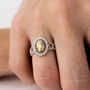 Anillo de la Virgen de Guadalupe en plata de ley 925 bicolor con círculo abierto - GMR00295RHR