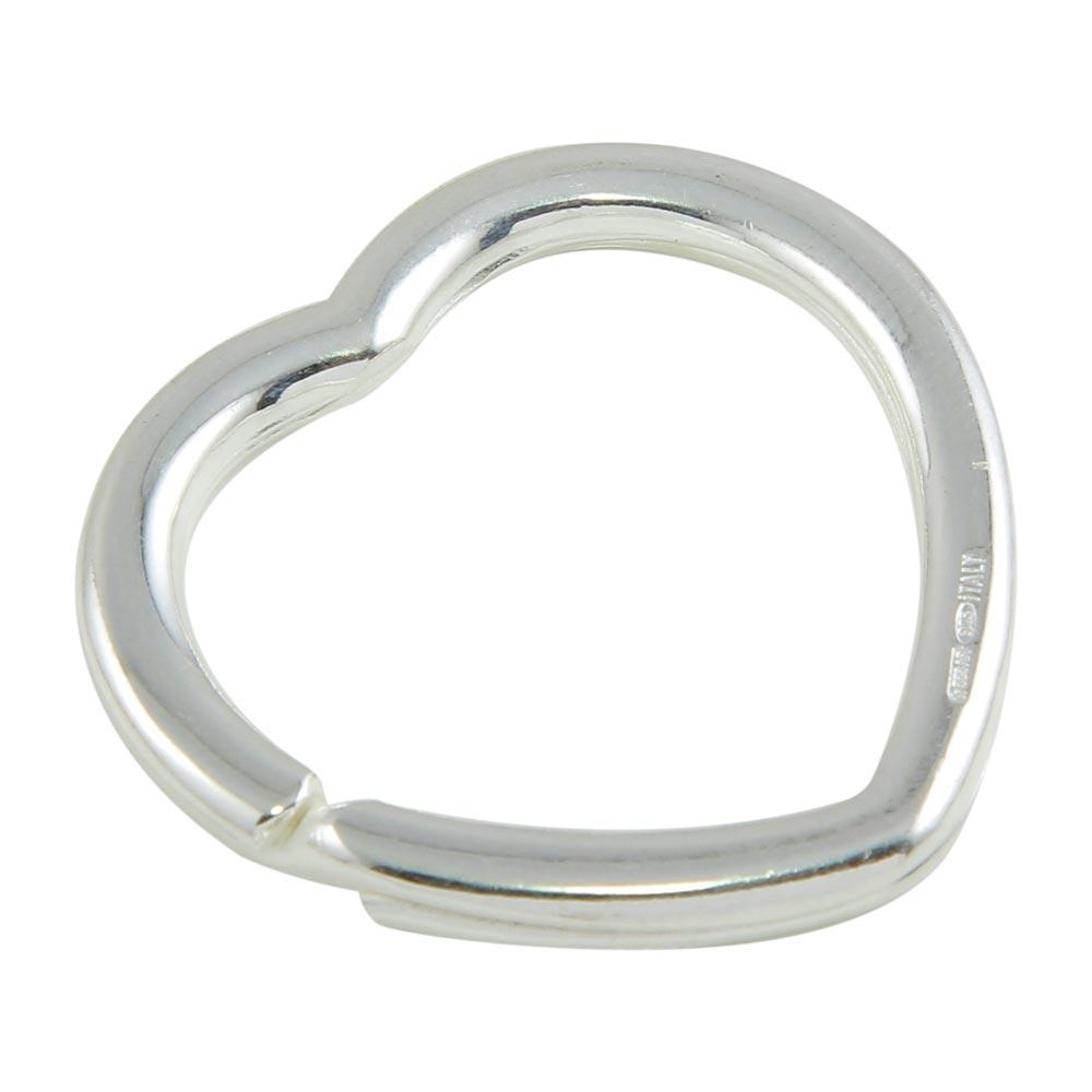 Silver 925 High Polished Heart Keychain - KEYCHAIN18 | Silver Palace Inc.