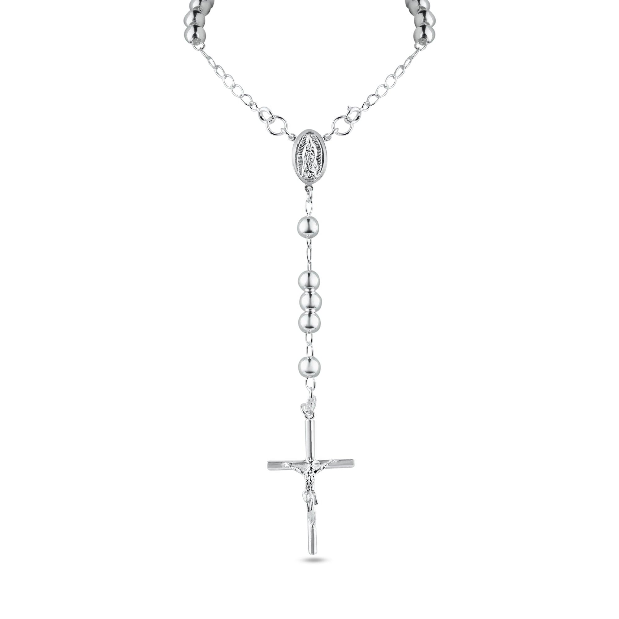 Silver 925 High Polished Rosary 3mm - RJP00006 | Silver Palace Inc.