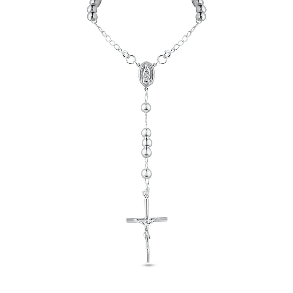 Silver 925 High Polished Rosary 3mm - RJP00006 | Silver Palace Inc.
