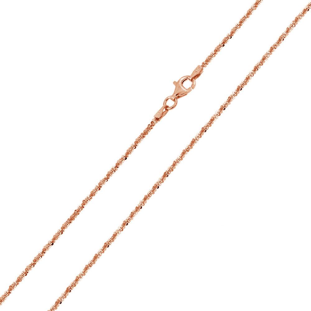 Silver 925 Rose Gold Plated Roc 025 Chain 1.4mm - CH167 RGP | Silver Palace Inc. #plating_rose gold