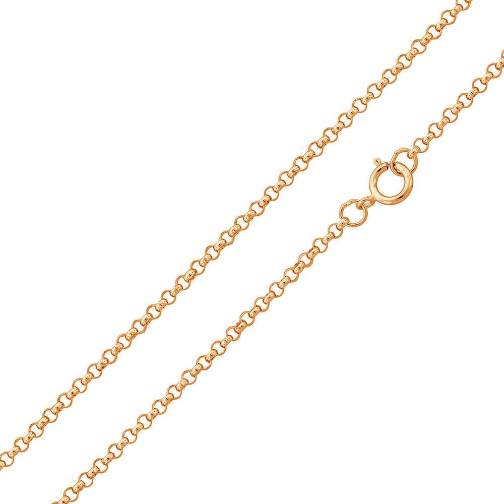 Silver 925 Rose Gold Plated Rolo 020 Chain 1.6mm - CH169 RGP | Silver Palace Inc. #plating_rose gold