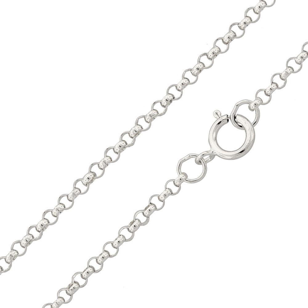 Silver 925 Rhodium Plated Rolo 035 Chain 2.6mm - CH232 RH | Silver Palace Inc. #plating_rhodium
