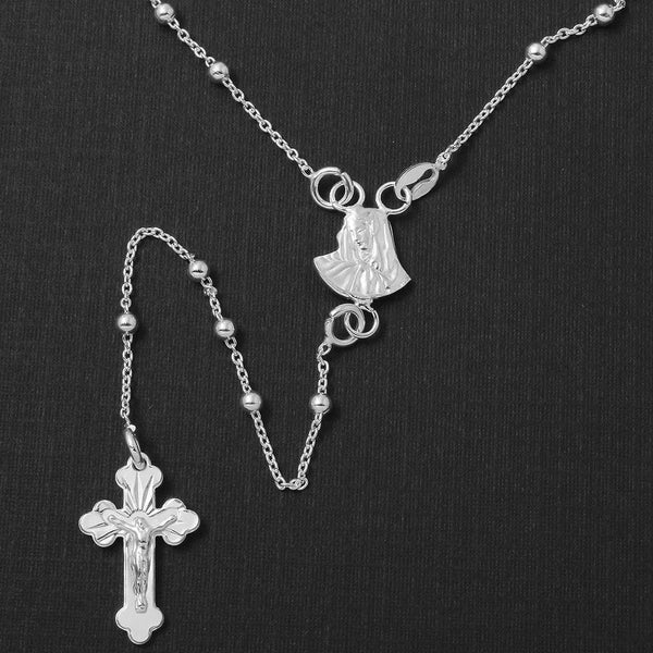 Silver 925 High Polished Rosary 3mm - ROS08-3MM | Silver Palace Inc.