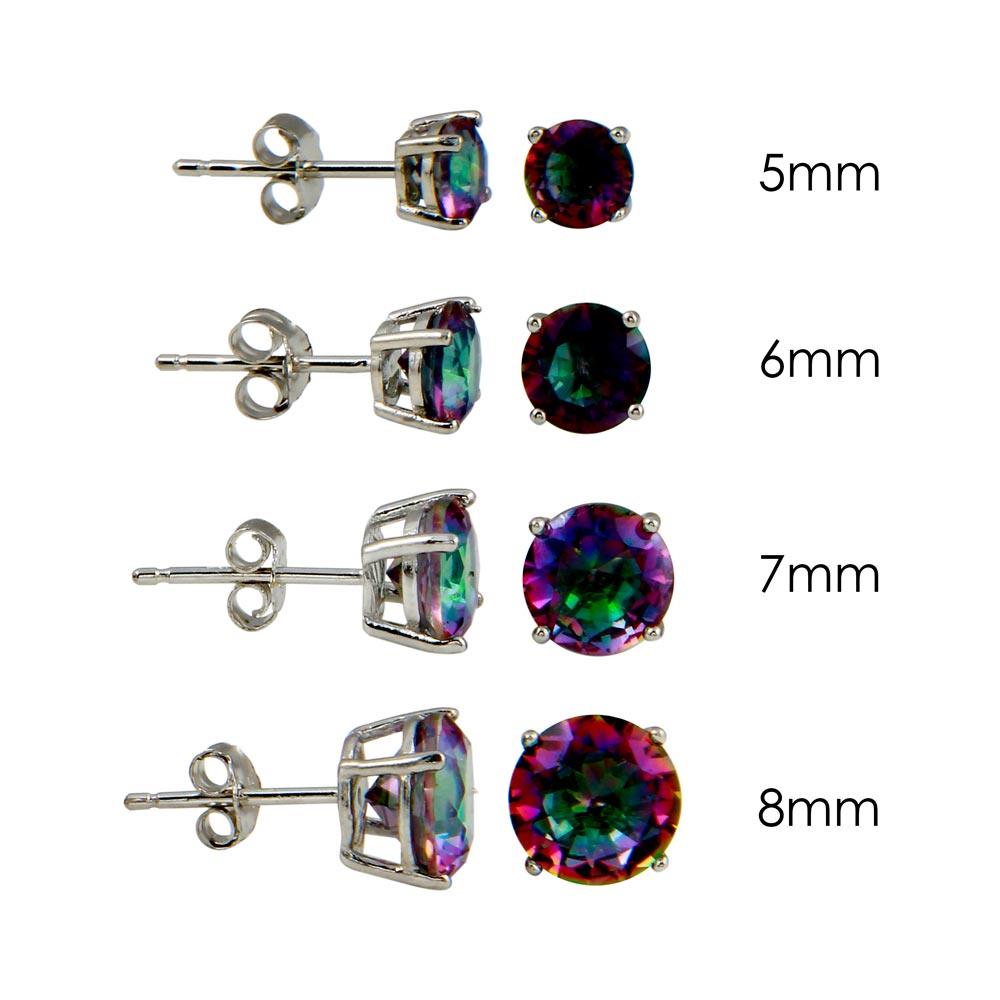 Benin Sterling Silver Earrings plated in Rhodium main image 0