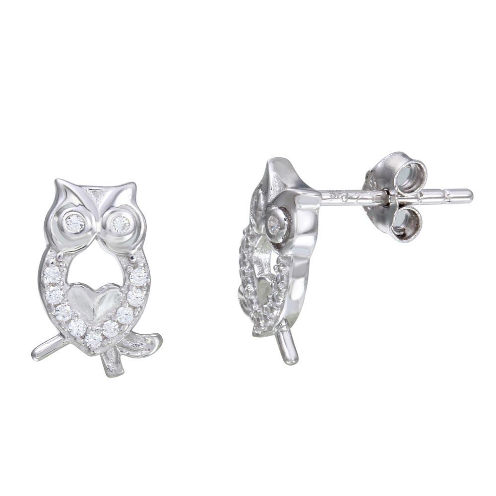 Charmsy - Pendientes De Tuerca De Plata De Ley 925 Con