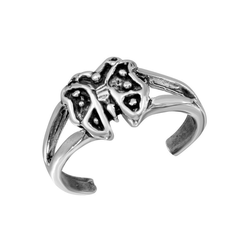 Silver 925 Butterfly Adjustable Toe Ring - TR273-A | Silver Palace Inc.