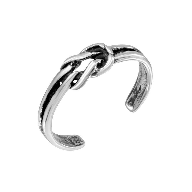 Silver 925 Knot Adjustable Toe Ring - TR290-A | Silver Palace Inc.