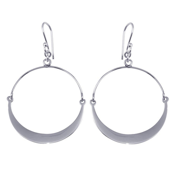 Silver 925 Dangling Bendable Dangling Earrings - TRE00017 | Silver Palace Inc.