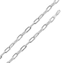Silver 925 Diamond Cut Paperclip Link Chain 7mm - CH20 | Silver Palace Inc.