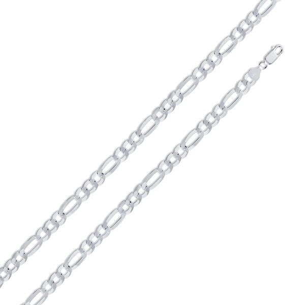 Figaro 160 Chain 6.8mm - CH607B | Silver Palace Inc.