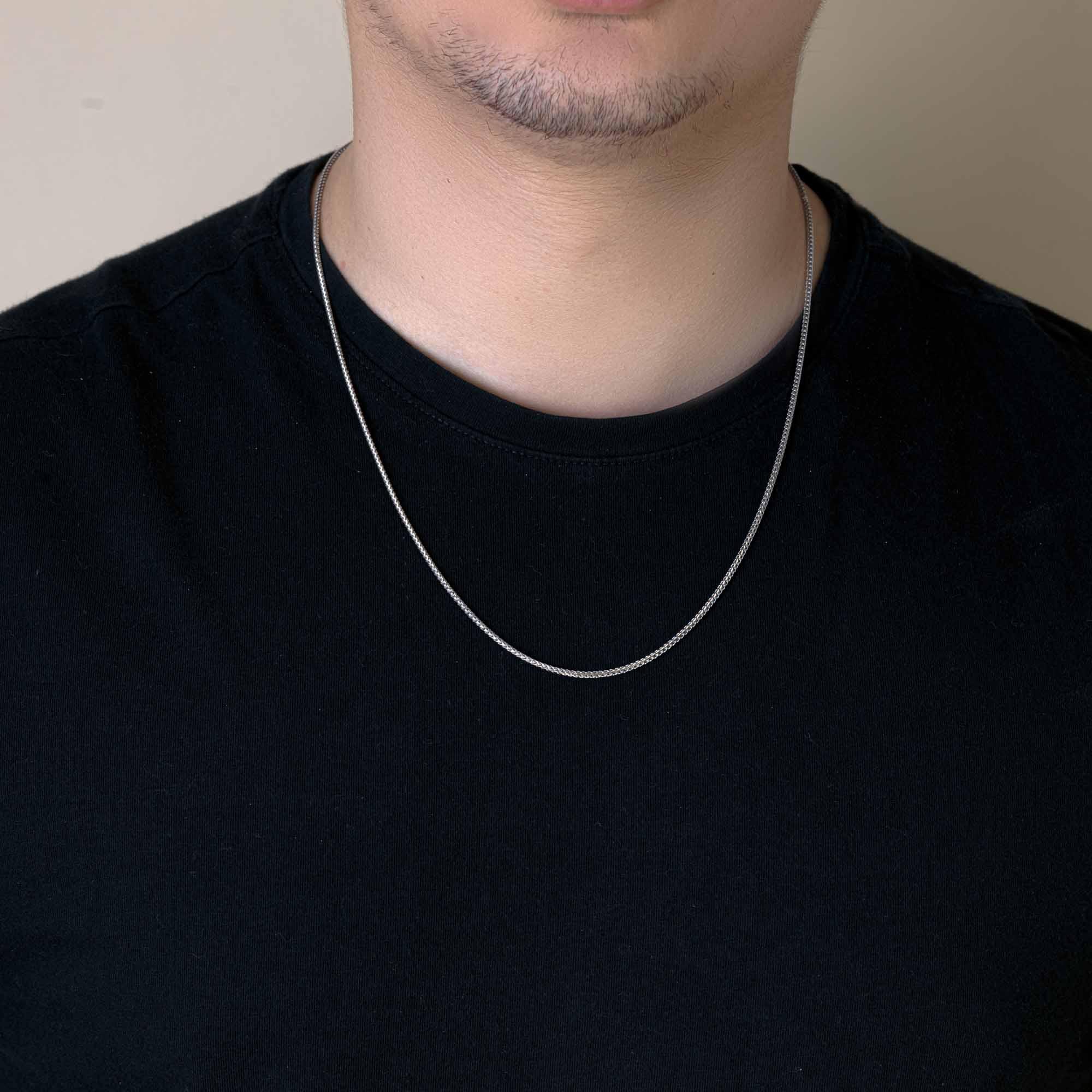 925 Sterling Silver Round Franco Chain