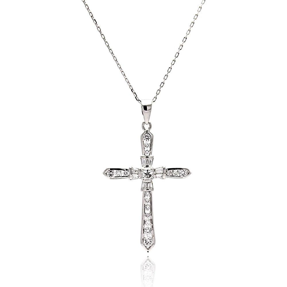 Bulk Cross Necklaces Silver Religious Pendants Silver Palace inc