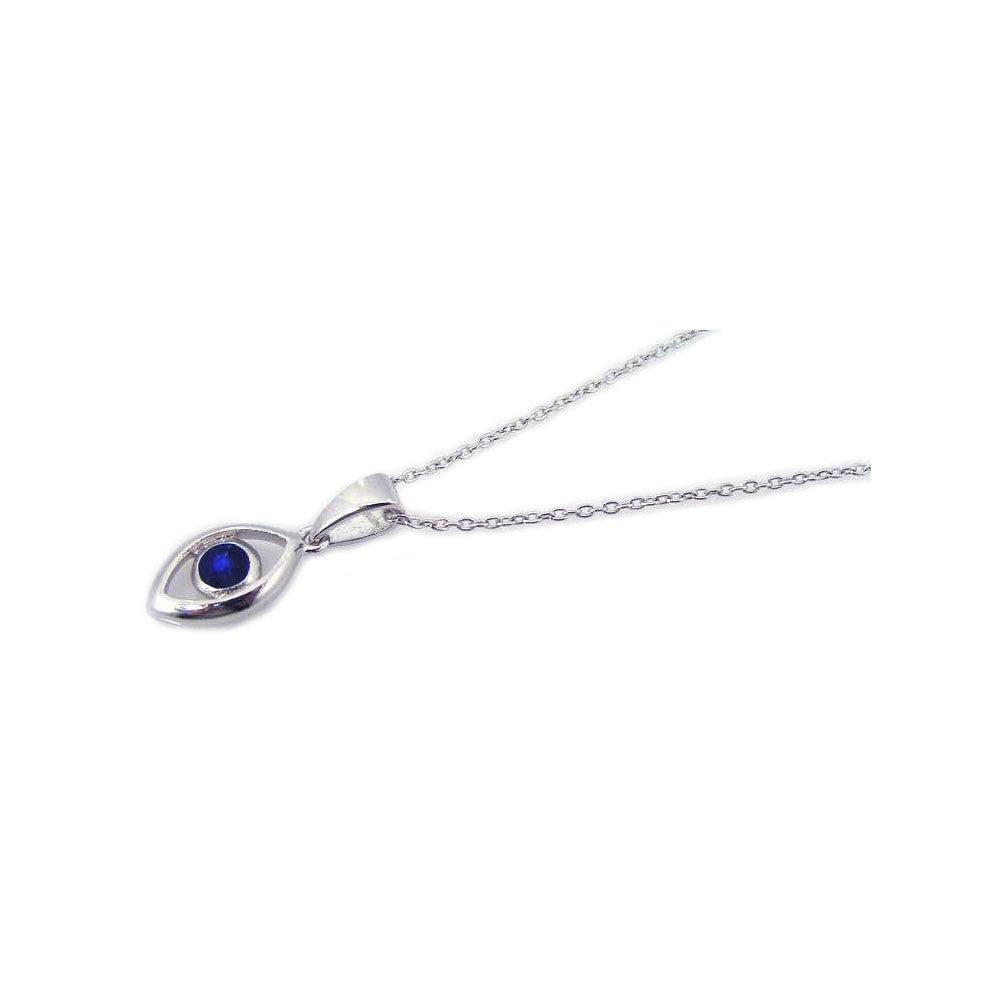 Blue hotsell evil eye 925 Silver Pendant Necklace