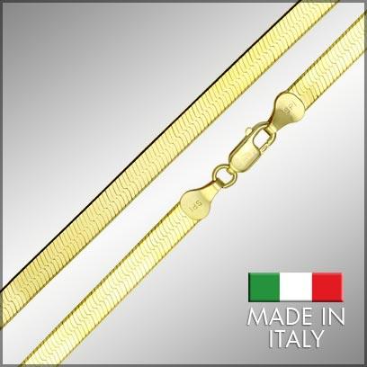 Gold Plated Herring Bone