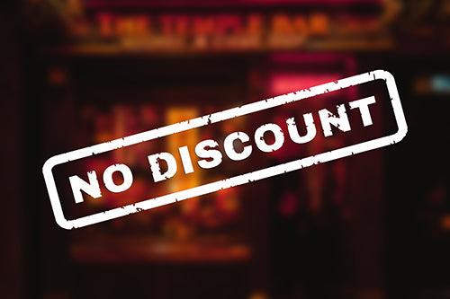 NO DISCOUNT
