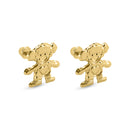 14E00387. - Pendientes de niña de oro amarillo de 14 quilates con cierre de rosca