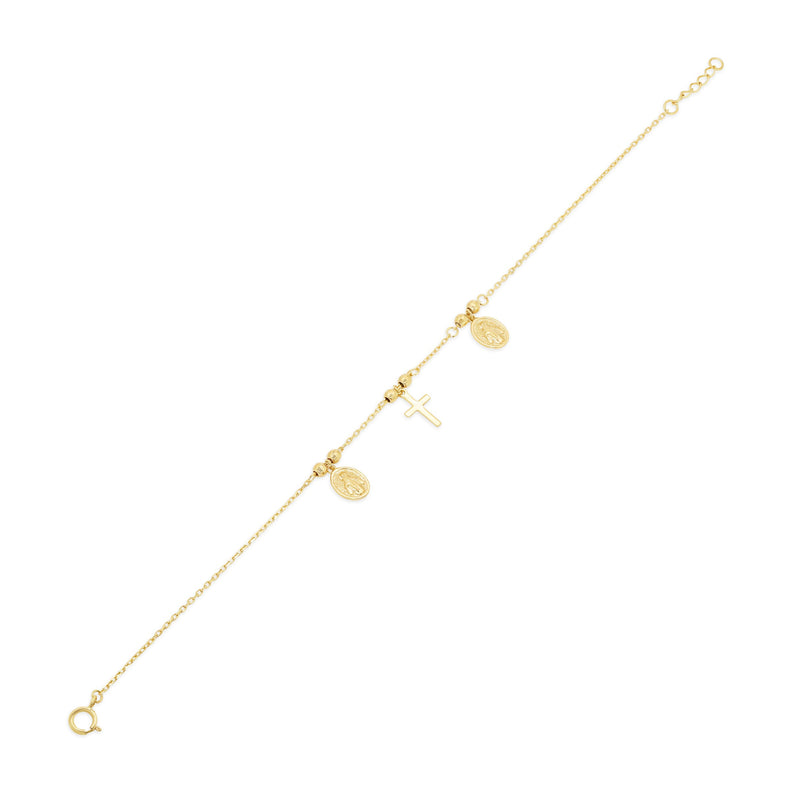 14P00149. - Colgante de oro amarillo de 14 quilates con detalle de corazón de niño sonriente
