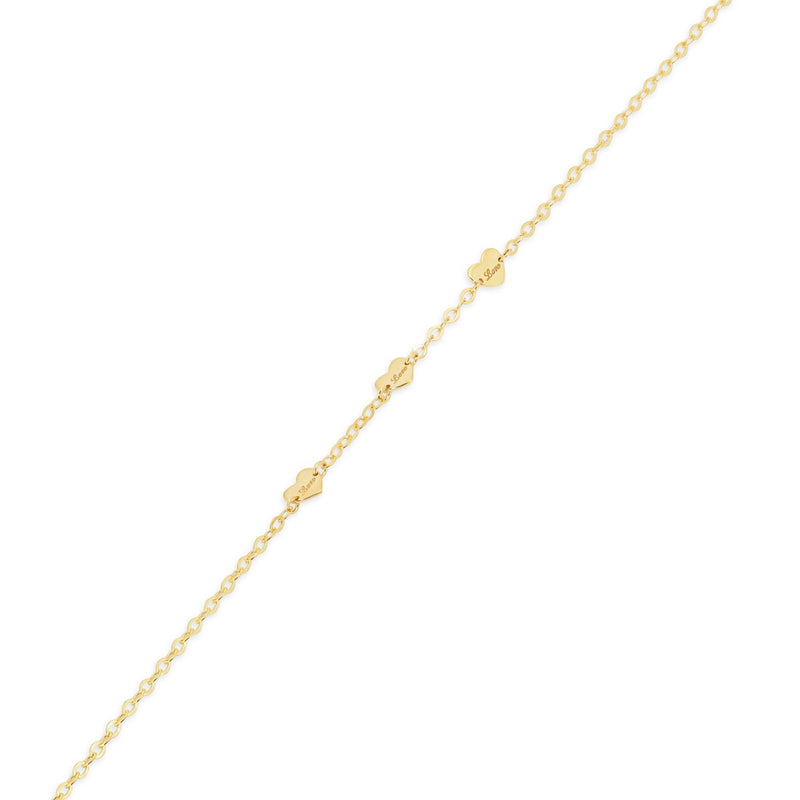 14P00149. - Colgante de oro amarillo de 14 quilates con detalle de corazón de niño sonriente